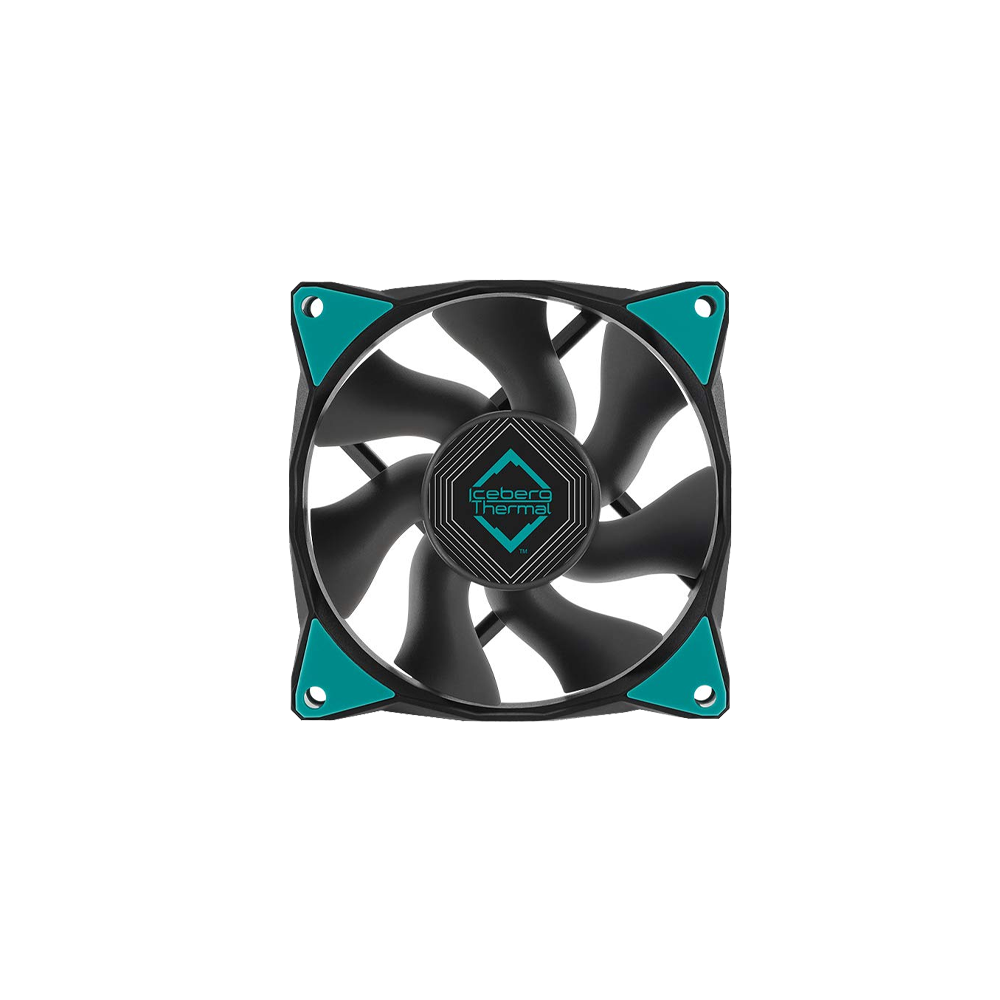 Ventola Per PC Iceberg Thermal IceGALE 80mm | PWM 4 Pin | 800-2000 RPM | Silenziosa 0-26 DBA | Blu Acqua
