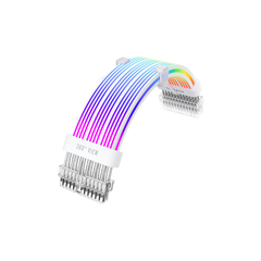 1st Player ARGB Silicon Sleeved Extension Cable - White