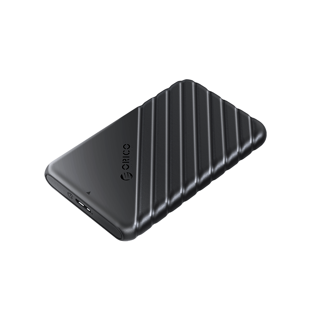 Orico 25PW1-U3-EP E-Commerce Pack 2.5" Micro-B to USB 3.0 SATA HDD/SSD Enclosure - Black