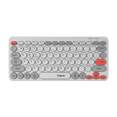 CLiPtec RZK530 Dual Mode Rechargeable Wireless Multimedia Silent Keyboard (DualConn)