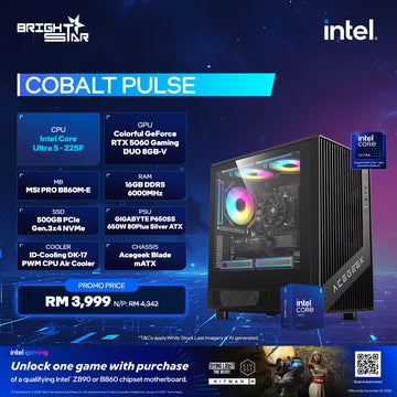 Intel® Motherboard Bundle PC Package - Cobalt Pulse