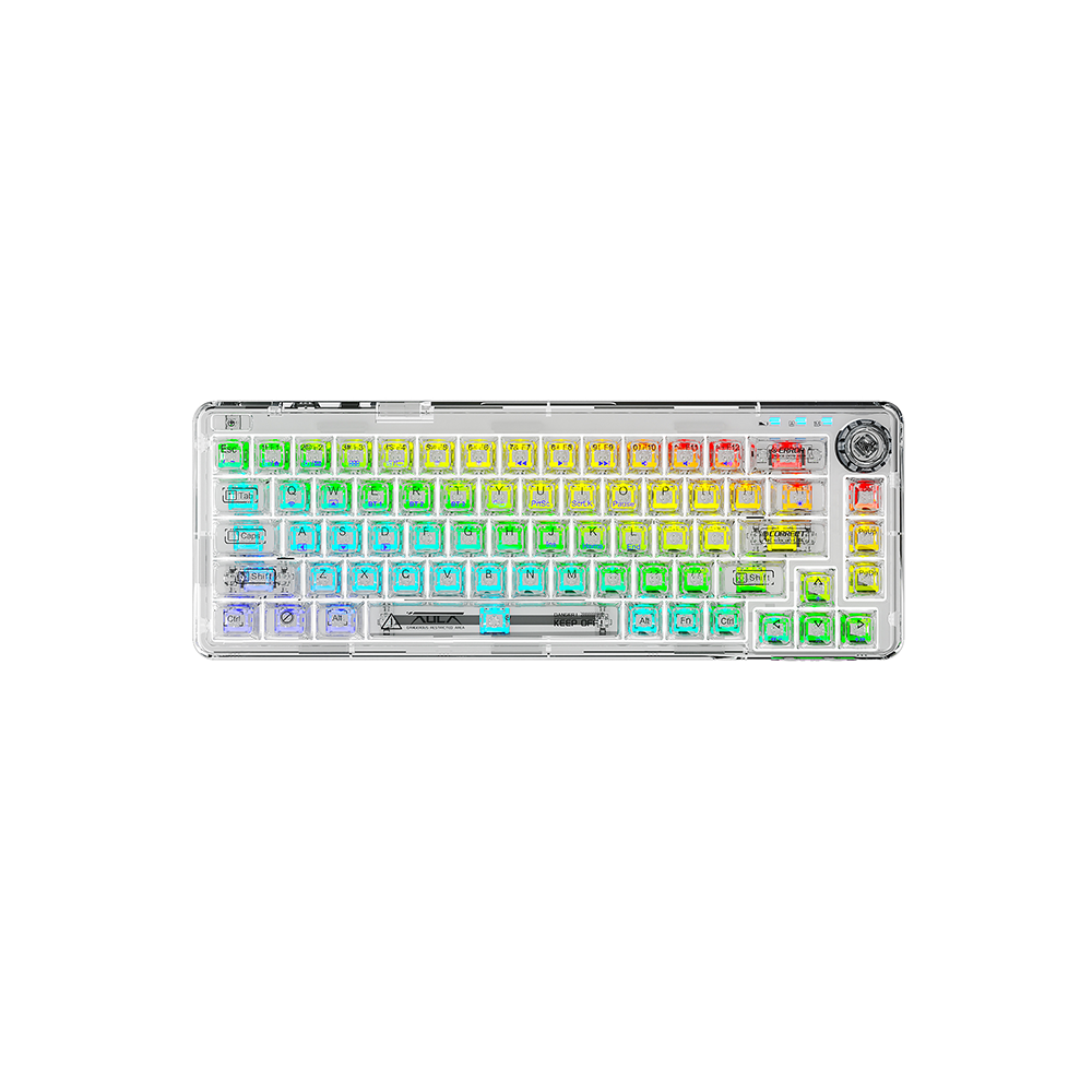 Aula F68 Transparent Wireless Mechanical Keyboard