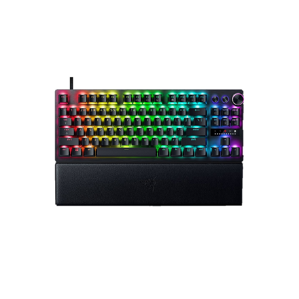 Razer Huntsman V3 Pro TKL Wired Keyboard With Magnetic Firm Leatherette Wrist Rest