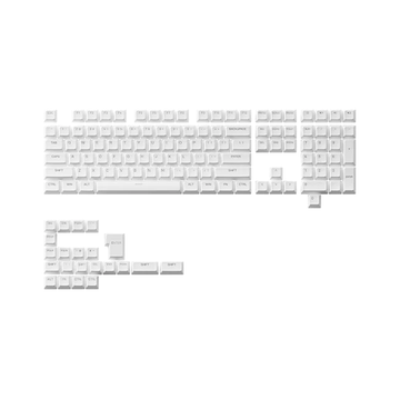 Akko Shine-Through White ASA Profile PBT 64-Key Keyboard Keycaps