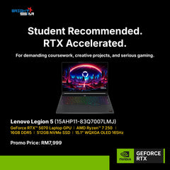 Lenovo Legion 5 Gaming Laptop [15AHP11-83Q7007LMJ]