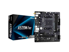 ASRock A520M/ac WiFi AM4 Micro-ATX Motherboard