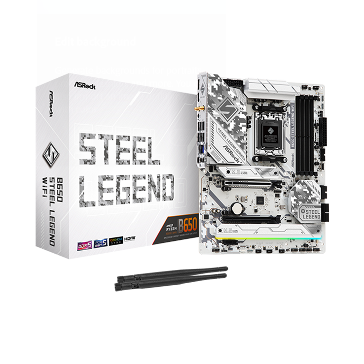 ASRock B650 Steel Legend WiFi AM5 ATX Motherboard