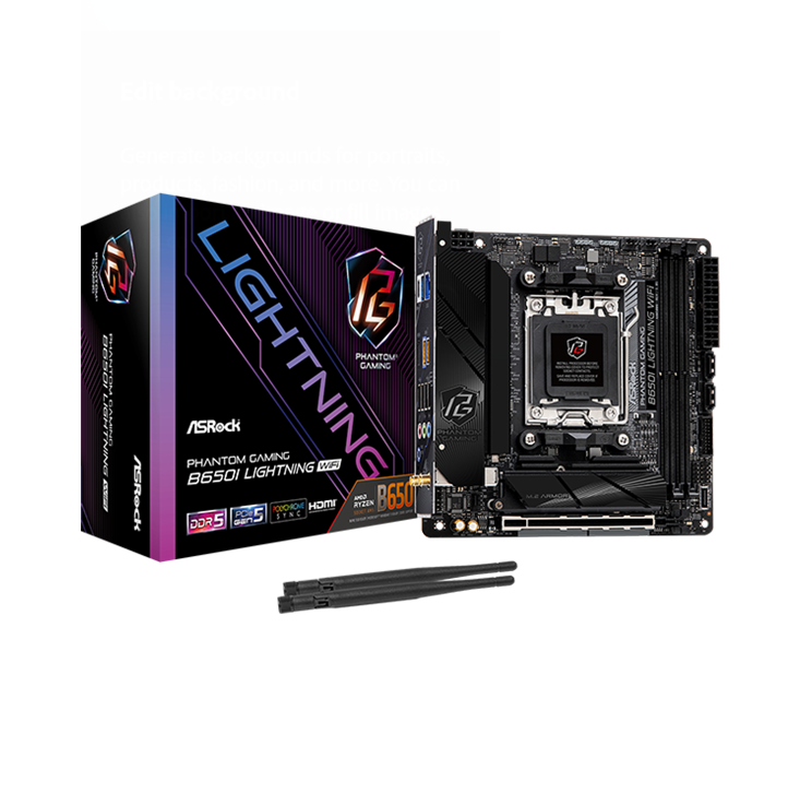 ASRock B650I Lightning WiFi AM5 Mini-ITX Motherboard