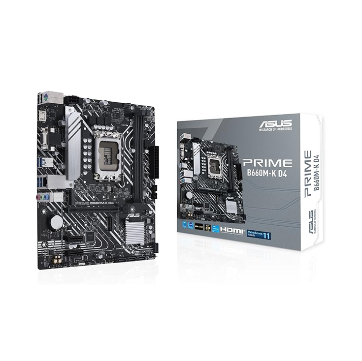 ASUS Prime B660M-K D4 LGA1700 Micro-ATX Motherboard