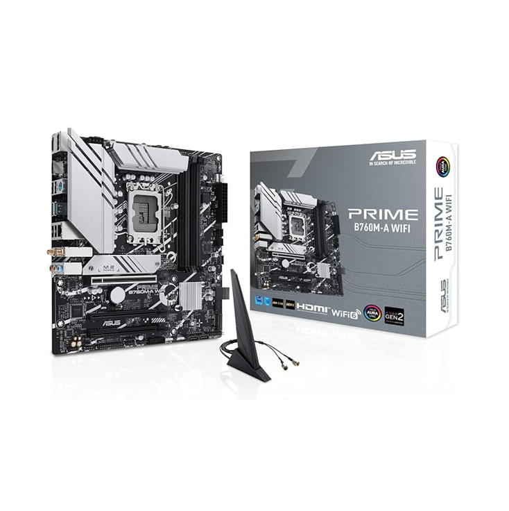 ASUS Prime B760M-A WIFI LGA1700 Micro-ATX Motherboard