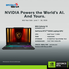 MSI Cyborg 15 Gaming Laptop [B2RWEKG-224MY]
