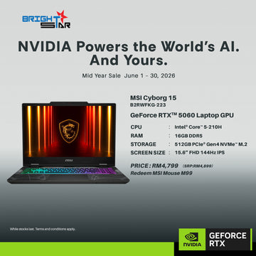 MSI Cyborg 15 Gaming Laptop [B2RWFKG-223MY]