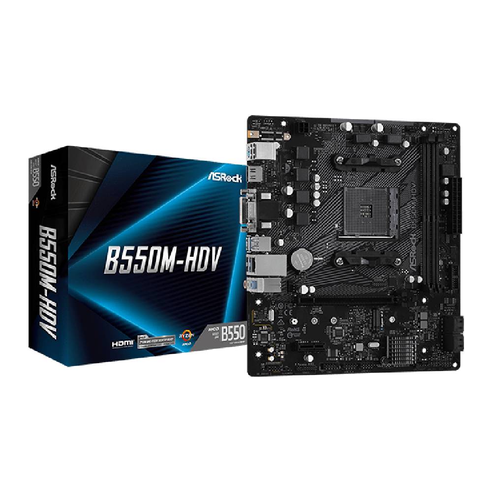 ASRock B550M-HDV AM4 Micro-ATX Motherboard