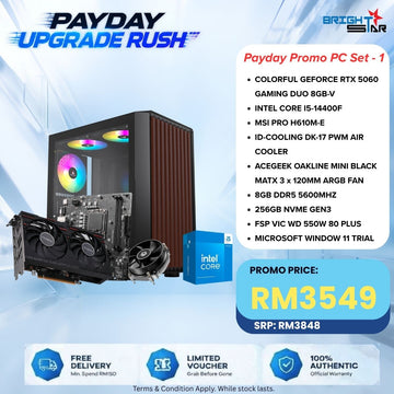 Payday Upgrade Rush - PC Package A [I5-14400F+RTX5060]