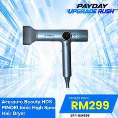 [Flash Sales Only] Acerpure Beauty HD3 PINOKI Ionic High Speed Hair Dryer [HD765-10]