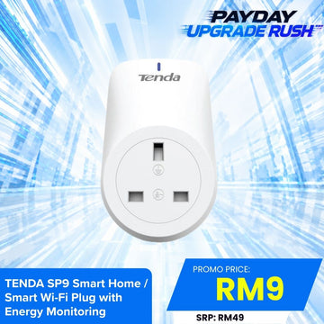 [Flash Sales Only] Tenda Smart Plug SP9 Smart Wi-Fi Plug with Energy Monitoring