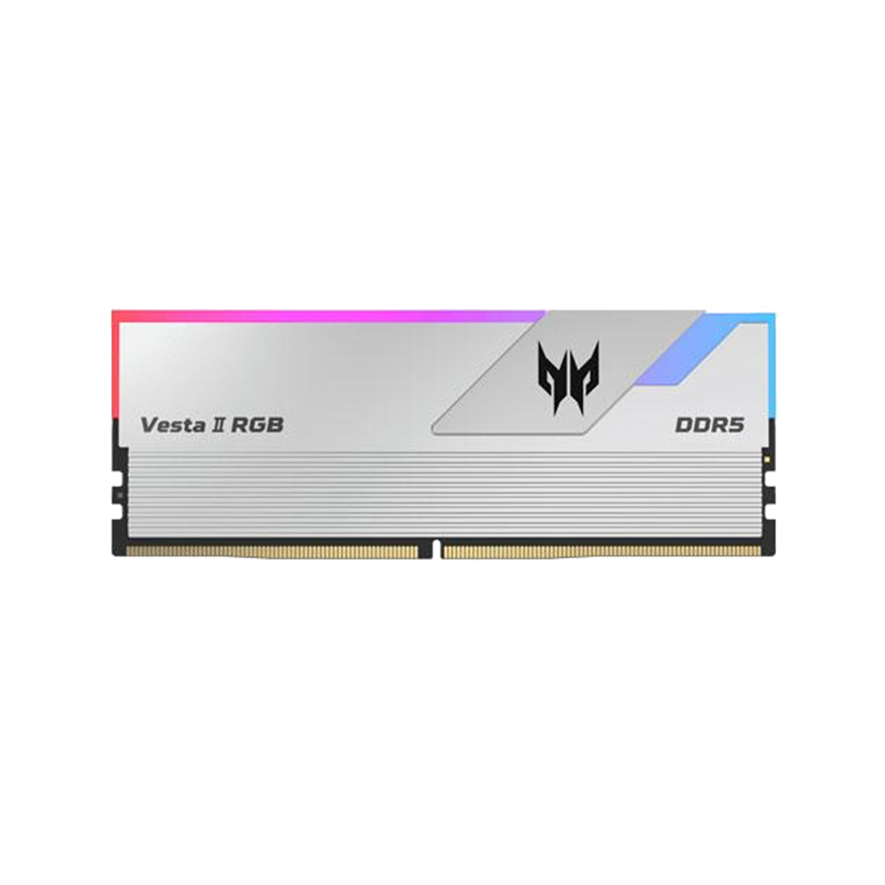 Acer Predator Vesta II RGB DDR5 6000MHz 32GB [2x16GB] DIMM Memory [Silver/Black]