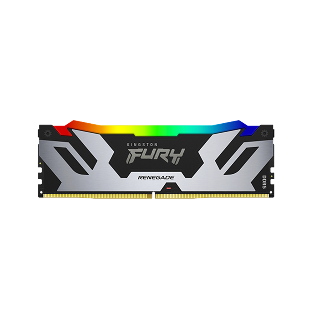 Kingston Fury Renegade RGB 32GB [2x16GB] 6400MHz DDR5 DIMM Memory [Silver]