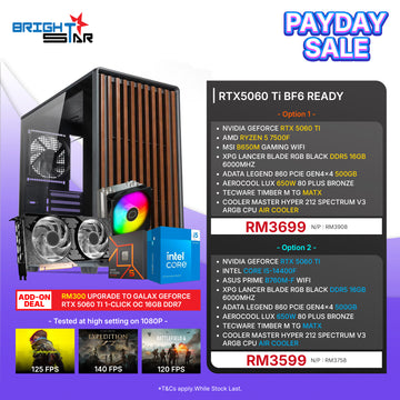 Brightstar Meta PC Set - RTX5060 Ti BF6 Ready