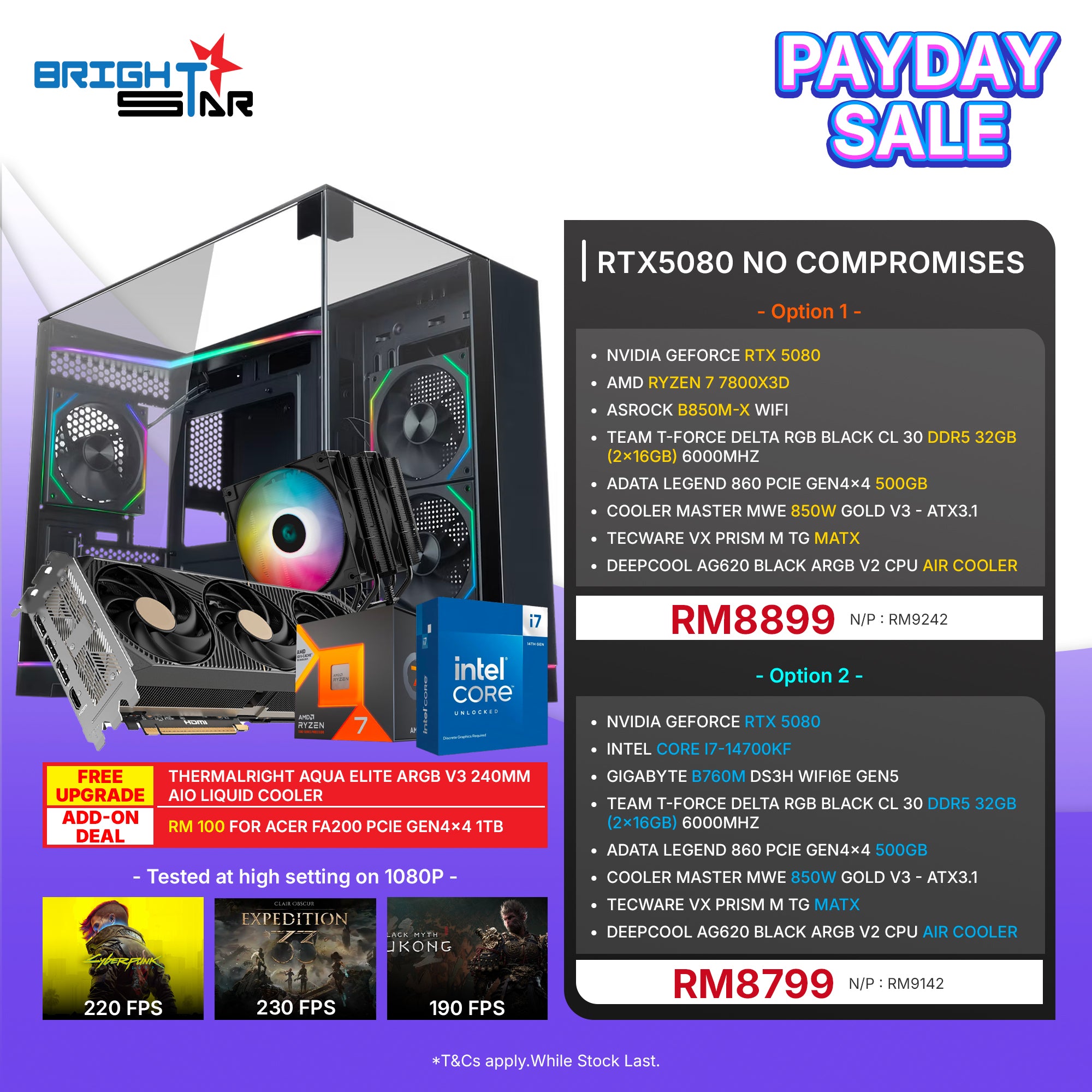 Brightstar Meta PC Set - RTX5080 No Compromises