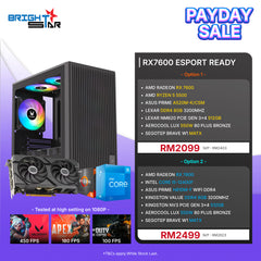 Brightstar Meta PC Set - RX7600 Esports Ready