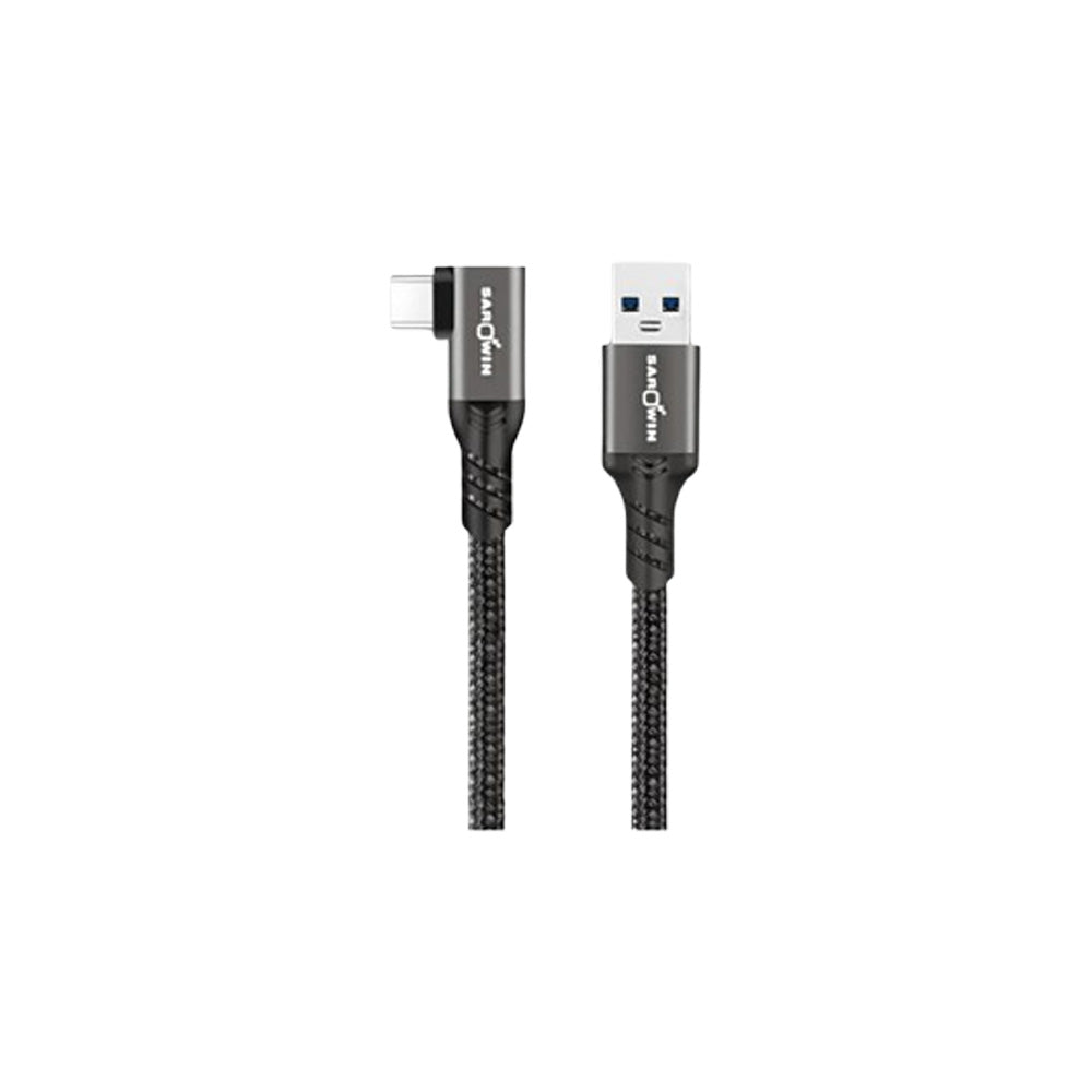 Sarowin S66AL 60W USB-A to USB-C L-Shape Charging Cable [1.2M/2M]