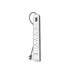 Belkin 4-Socket with 2 USB Ports Surge Protector [BSV401SA2M]