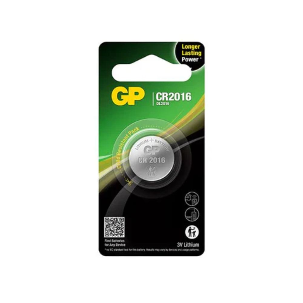 GP Lithium Coin CR2016 Battery