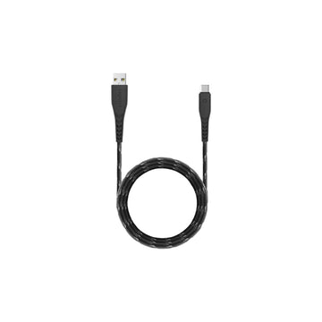 Energea Nyloflex USB 2.0 USB-A To USB-C 5A Universal Cable 1.5m Black