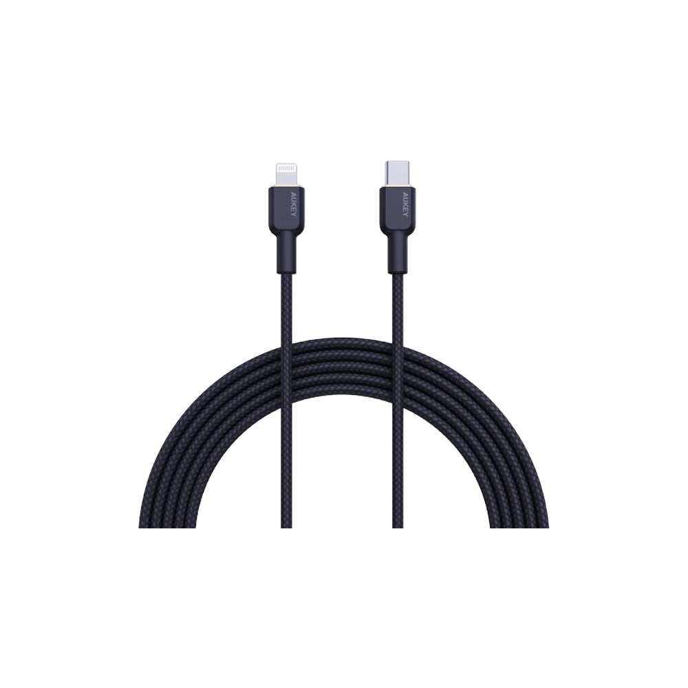 AUKEY Circlet CL Nylon Braided USB-C To Lightning Cable [1M/1.8M]