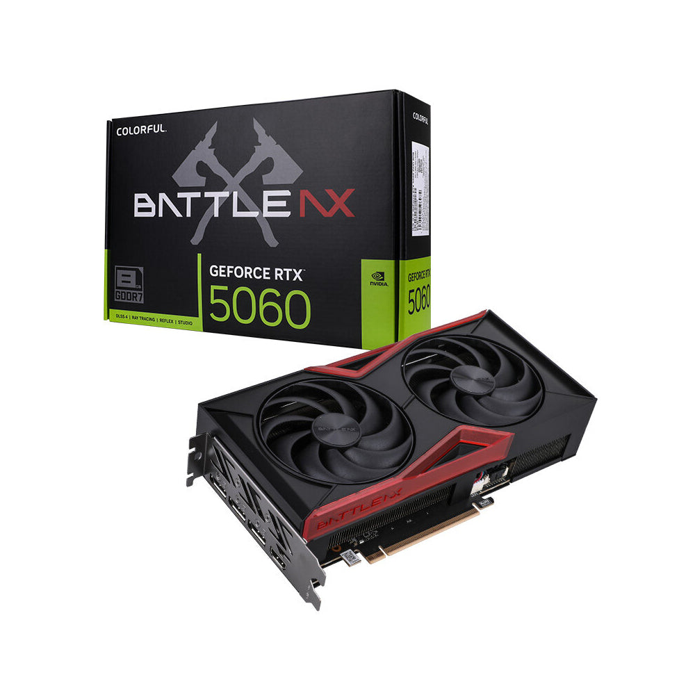 Colorful GeForce RTX™ 5060 Battle AX DUO 8GB-V 8GB GDDR7 Graphics Card