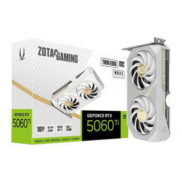 Zotac Gaming GeForce RTX™ 5060 Ti 16GB Twin Edge OC White Edition 16GB GDDR7 Graphics Card [ZT-B50620Q-10M]