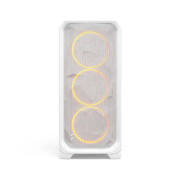 Fractal Design Meshify 3 RGB ATX Tempered Glass Clear Tint Chassis [White]