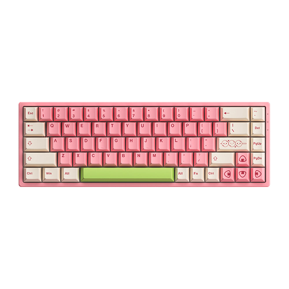 Akko Mochi & Dango 3068B Plus Pink & White Wireless Keyboard