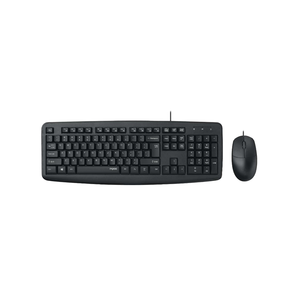 Rapoo NX1600 Wired Spill-Resistant Keyboard and Mouse Combo