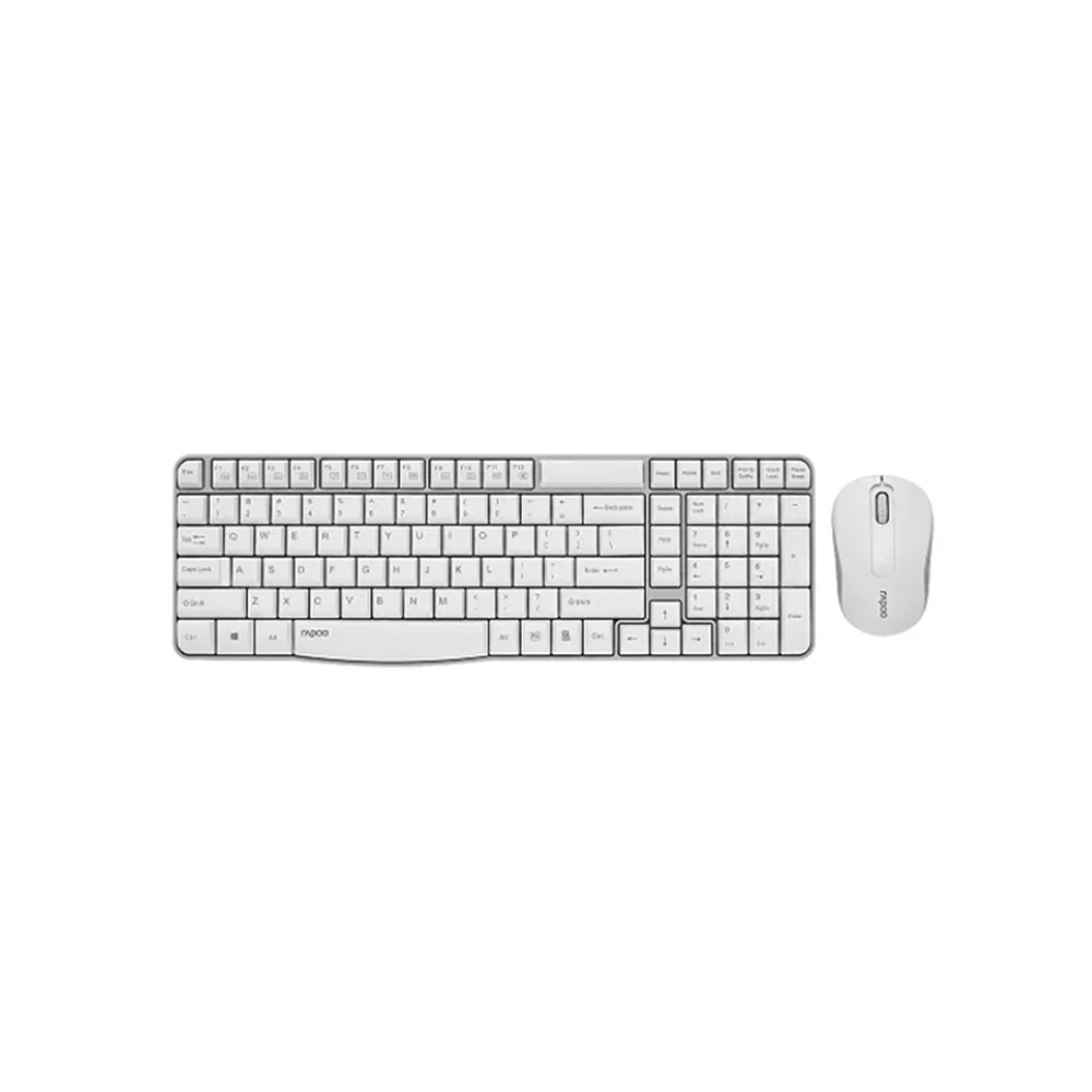 Rapoo X1800SW Spill-resistant Wireless Keyboard and Mouse Combo [White]