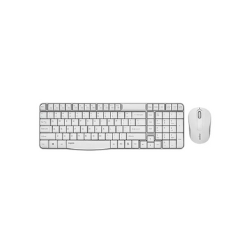 Rapoo X1800SW Spill-resistant Wireless Keyboard and Mouse Combo [White]