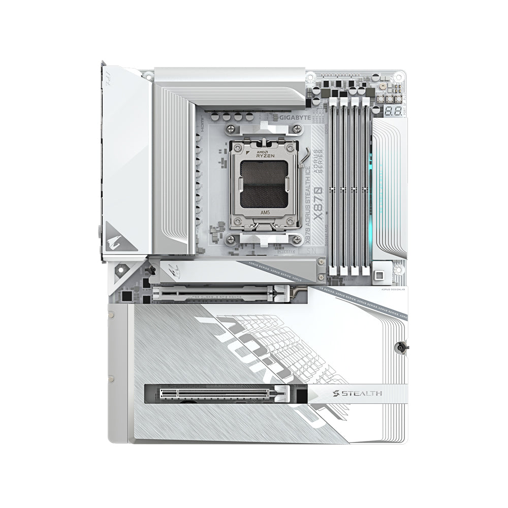 GIGABYTE X870 Aorus Stealth Ice ATX Motherboard