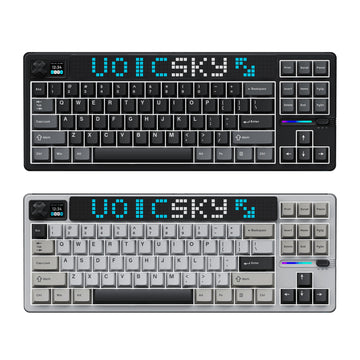 VOICSKY ATMOS 87 Hybrid Layout Mechanical Keyboard with PIXEL + Dynamic Screen