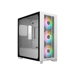Cooler Master Elite 301 ARGB Micro-ATX PC Chassis - White [E301-WGNN-S01]