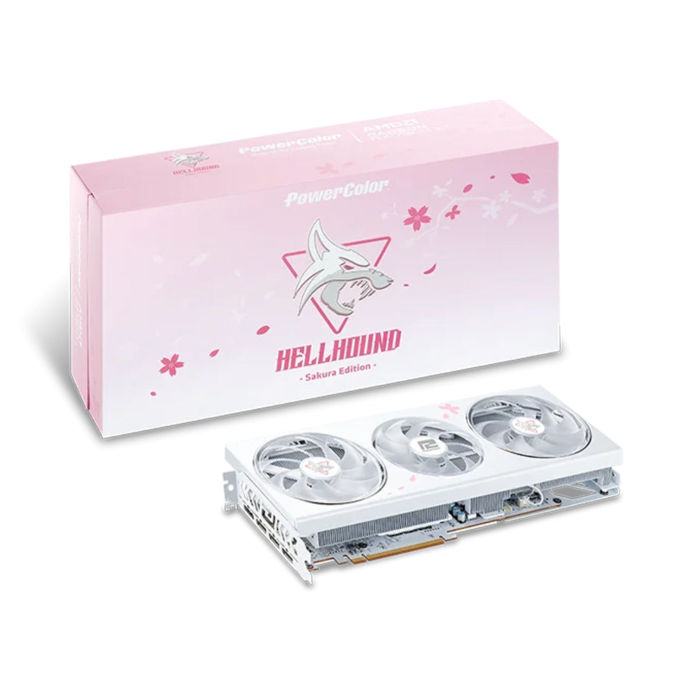 PowerColor Hellhound Sakura AMD Radeon™ RX 7800 XT 16GB GDDR6 Limited