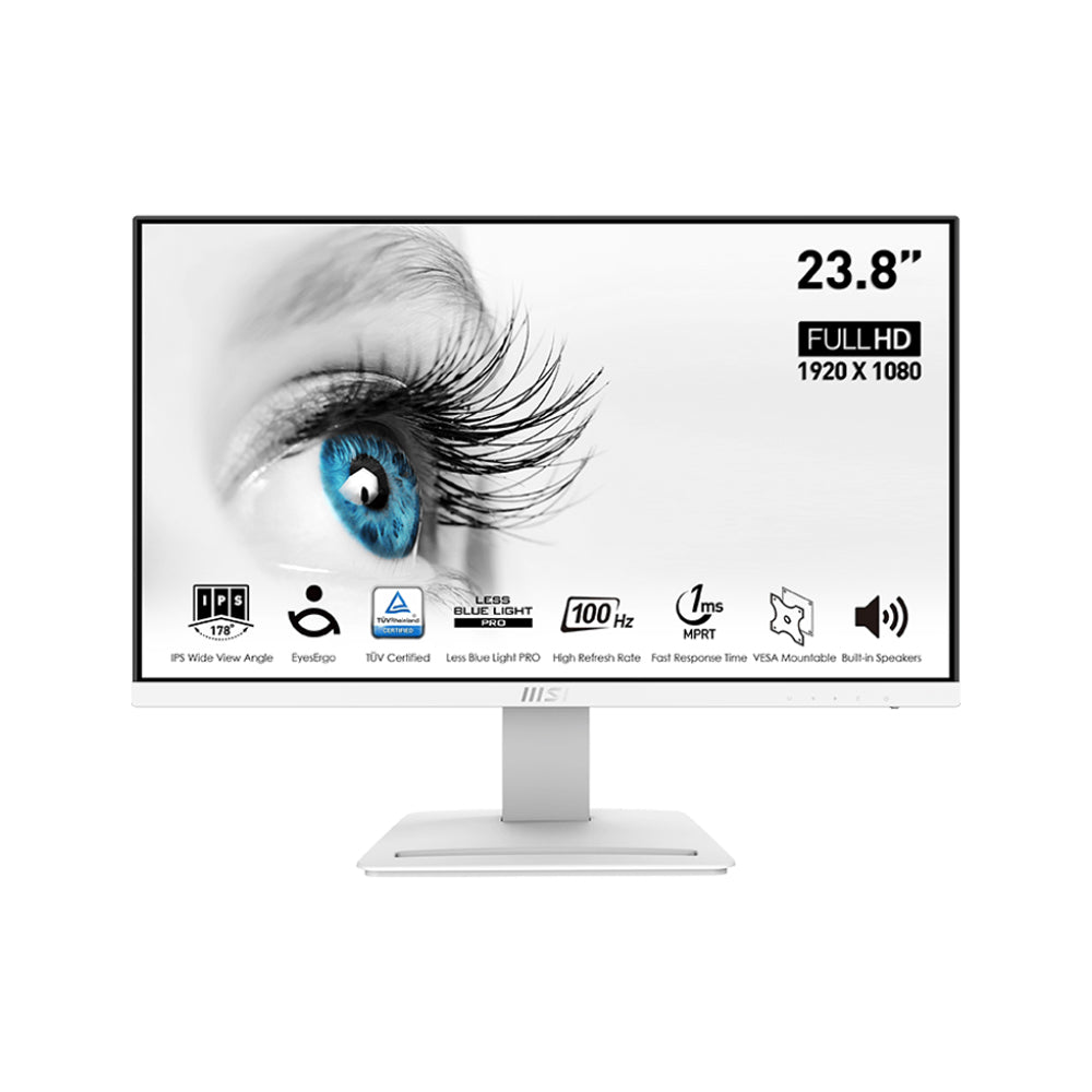 MSI PRO MP243XW 23.8" FHD 100Hz IPS White Business Monitor