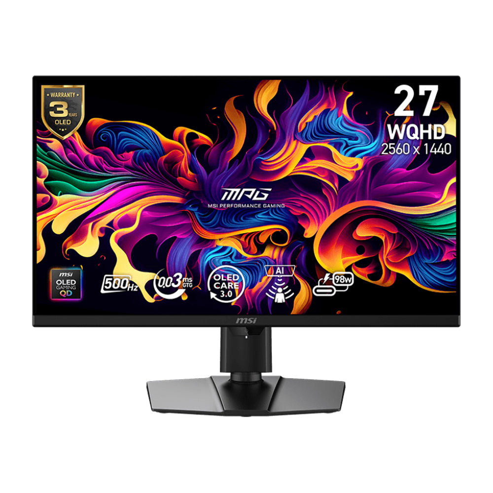 MSI MPG 271QR QD-OLED X50 26.5" WQHD 500Hz QD-OLED Gaming Monitor