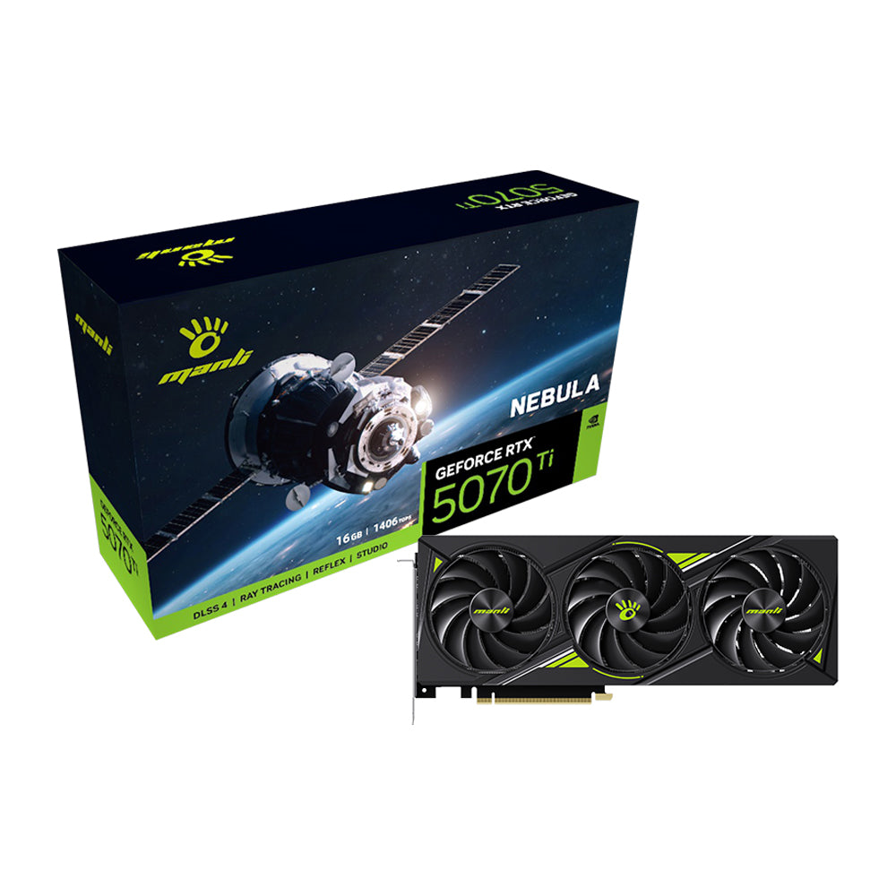 Manli Nebula GeForce RTX™ 5070 Ti 16GB GDDR7 Graphic Card