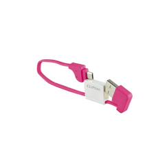 CLiPtec THE LOCK Slim Flat Keyring Style 18cm USB 2.0 Micro USB Cable