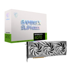 MSI GeForce RTX 4070 Gaming X Slim White 12G GDDR6 Graphics Card