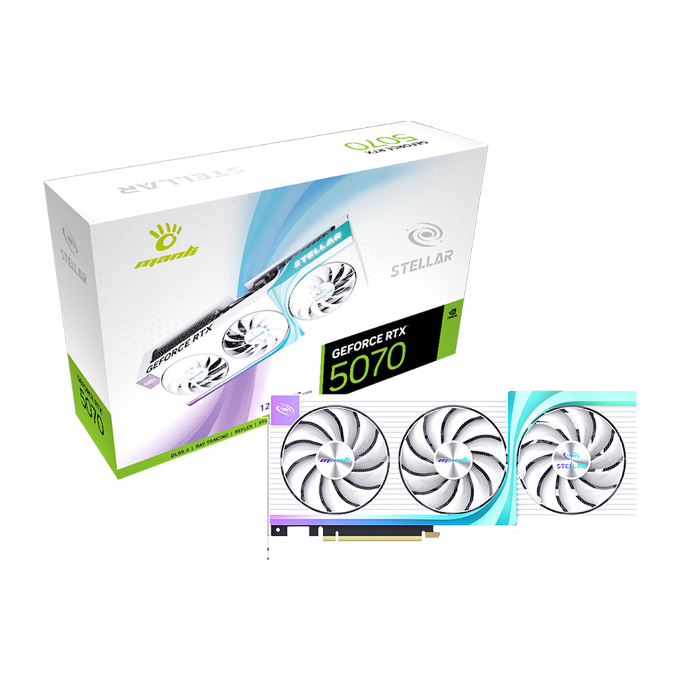 Manli Stellar GeForce RTX™ 5070 OC 12GB GDDR7 Graphic Card