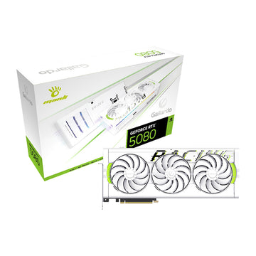 Manli White Gallardo GeForce RTX™ 5080 OC 16GB GDDR7 Graphic Card