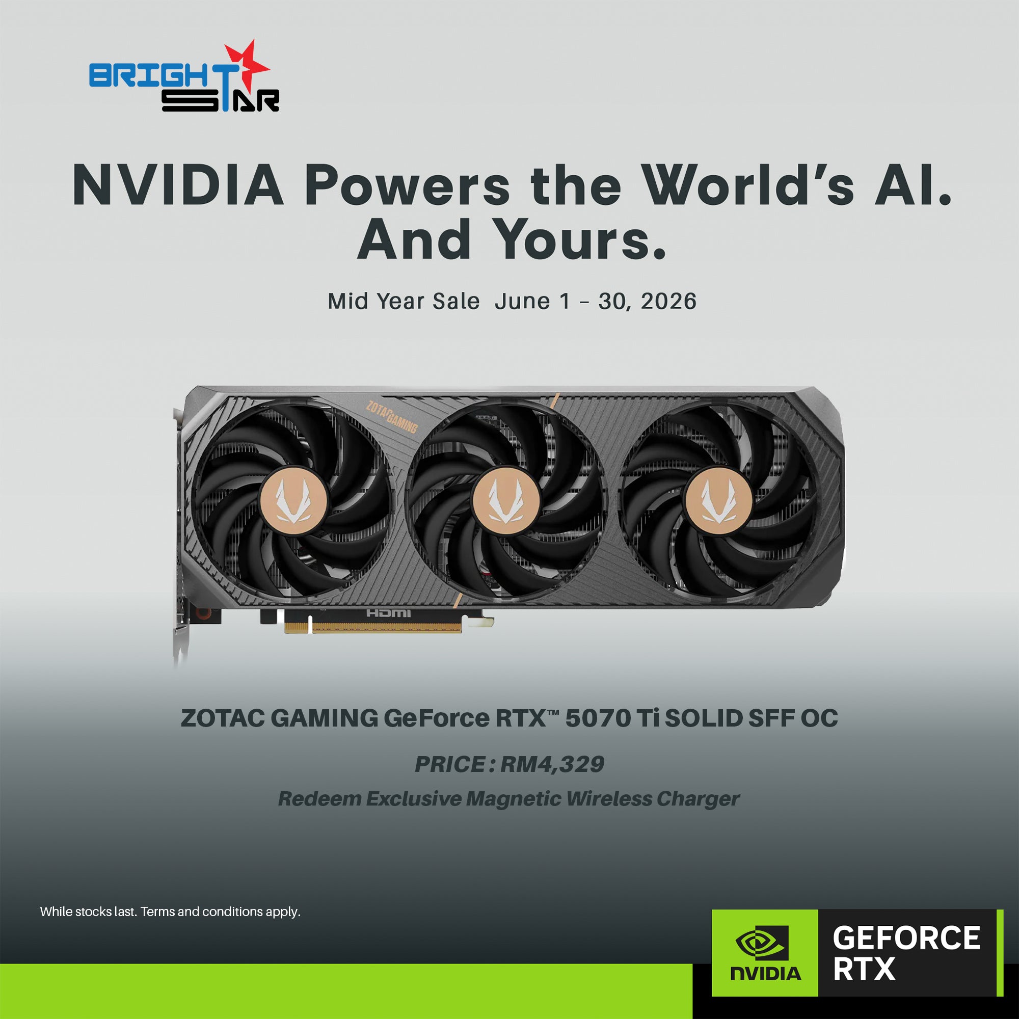 Zotac Gaming GeForce RTX 5070 Ti Solid SFF OC 16GB GDDR7 Graphic Card