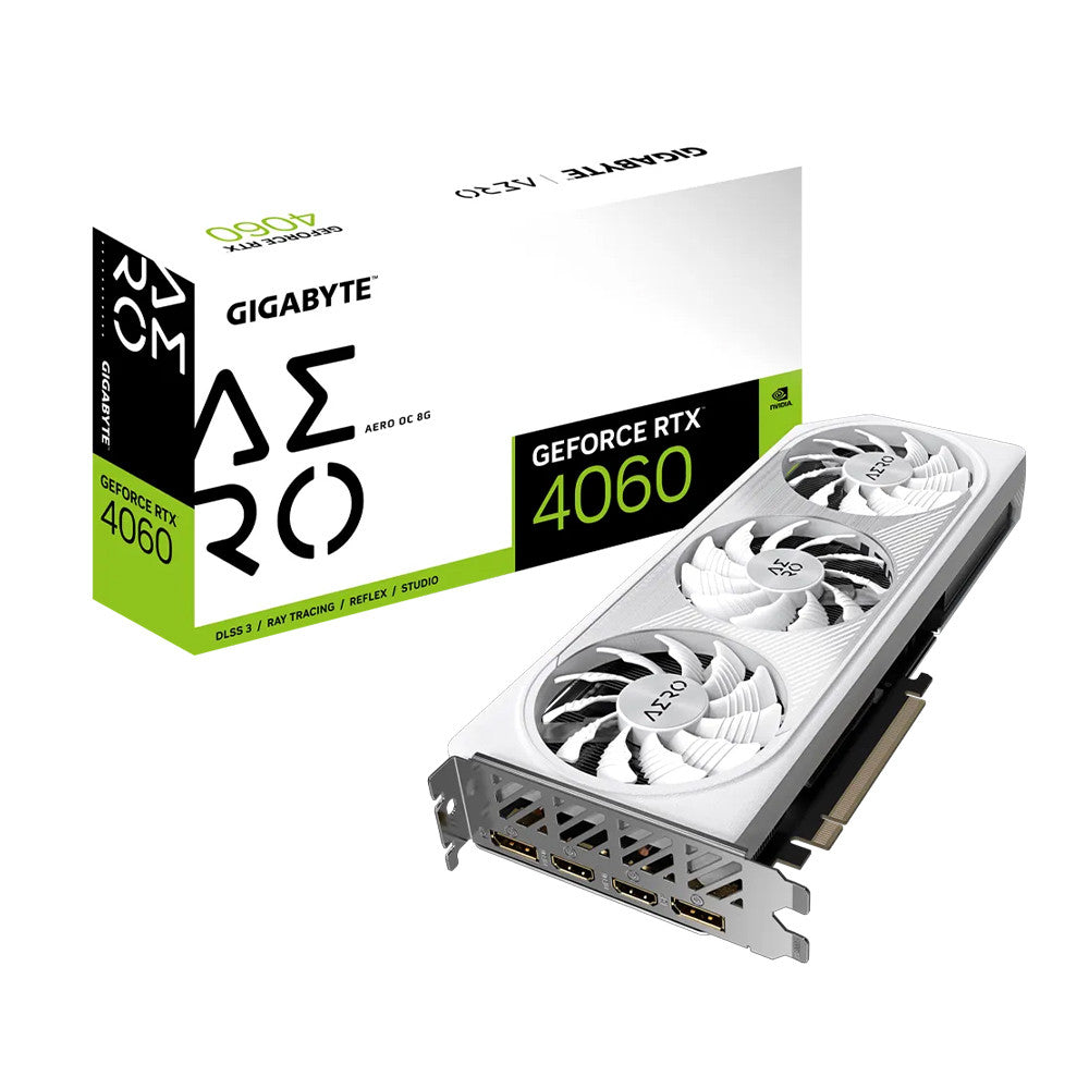 GIGABYTE GeForce RTX 4060 AERO OC 8G Graphics Card [GV-N4060AERO OC-8GD]